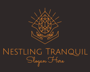 Orange Precious Stone  logo design