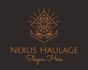 Orange Precious Stone  logo design