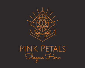 Orange Precious Stone  logo design