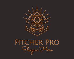 Orange Precious Stone  logo design