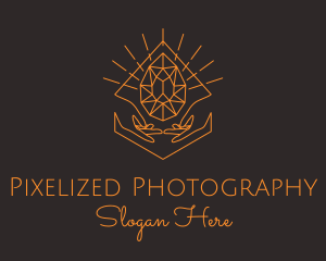 Orange Precious Stone  logo design