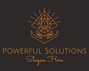 Orange Precious Stone  logo design