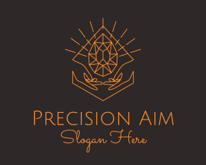 Orange Precious Stone  logo design