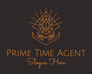 Orange Precious Stone  logo design