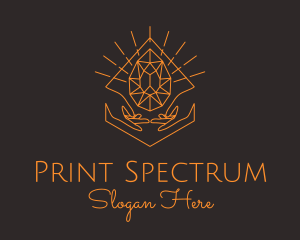 Orange Precious Stone  logo design