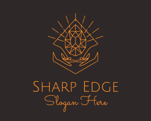 Orange Precious Stone  logo design