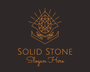 Orange Precious Stone  logo design