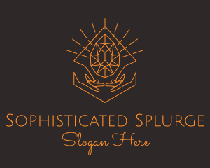 Orange Precious Stone  logo design