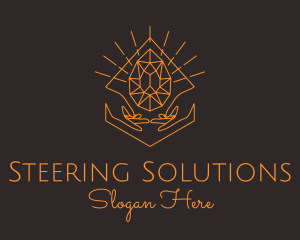 Orange Precious Stone  logo design