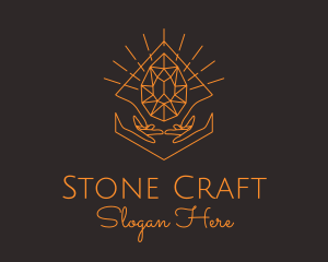 Orange Precious Stone  logo design