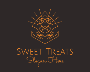 Orange Precious Stone  logo design