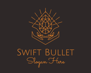 Orange Precious Stone  logo design