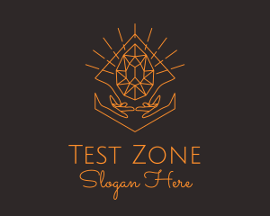 Orange Precious Stone  logo design