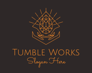 Orange Precious Stone  logo design