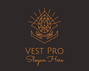 Orange Precious Stone  logo design