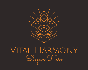 Orange Precious Stone  logo design