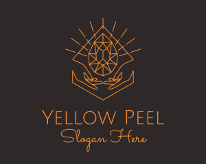 Orange Precious Stone  logo design