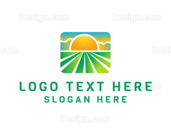 Sunny Eco Field Crop Logo