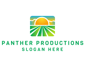 Sunny Eco Field Crop logo design