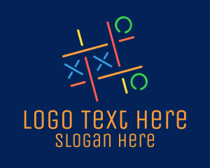 X & O Neon Lights Game logo