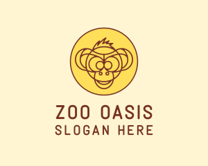 Primate Monkey Zoo logo design