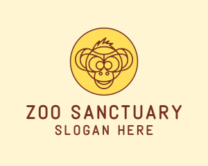 Primate Monkey Zoo logo design