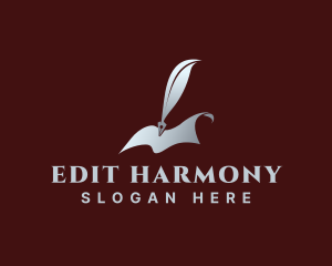 Feather Pen Document Writing logo