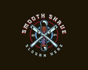 Barber Razor Shave logo design