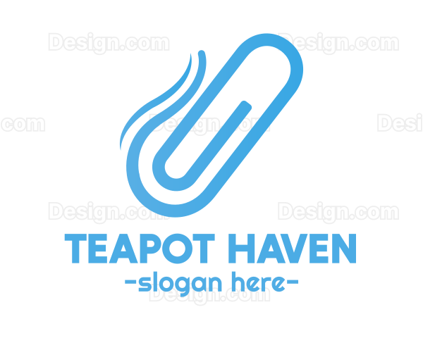 Blue Paper Clip Logo