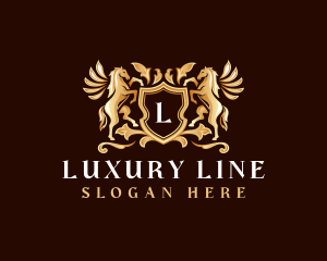 Luxury Pegasus Wings logo design