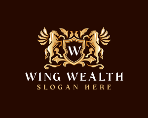 Luxury Pegasus Wings logo design