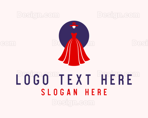 Fashion Gown Dressmaker Logo