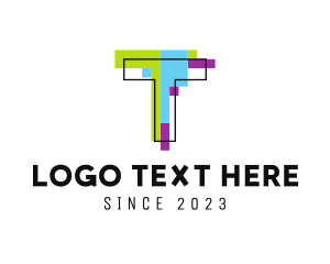 Mod Retro Letter T logo