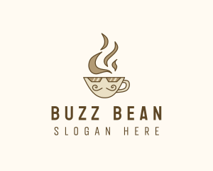 Hot Coffee Cup logo design