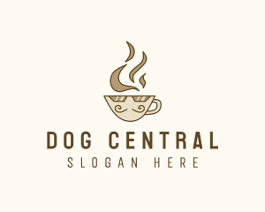 Hot Coffee Cup logo design