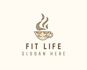 Hot Coffee Cup logo