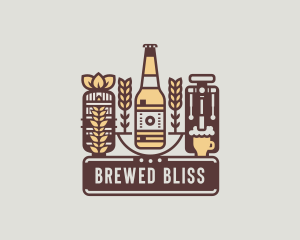 Beer Bottle Brewery logo design