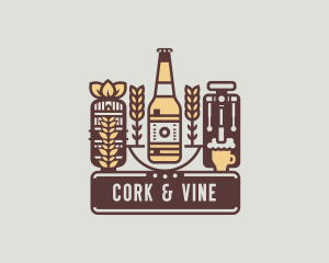 Beer Bottle Brewery logo design