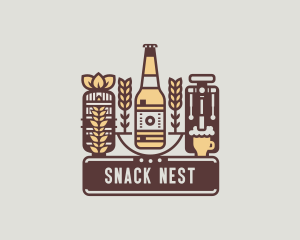 Beer Bottle Brewery logo design