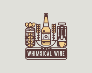 Beer Bottle Brewery logo design