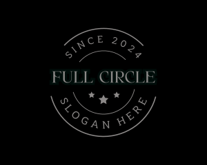 Cursive Circle Badge logo design