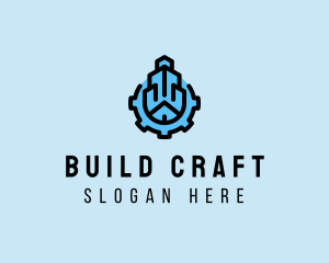 Building Construction Gear  logo design