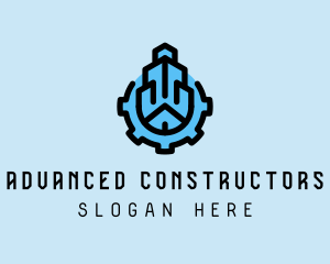 Building Construction Gear  logo design