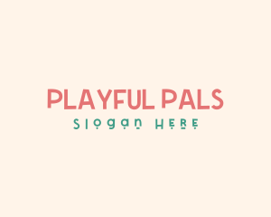 Playful Kid Nursery logo design