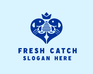 Seafood Fish Crown logo