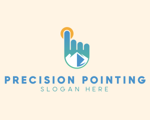 Pointing Sun Mountain logo design