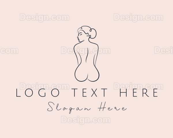 Nude Woman Beauty Logo