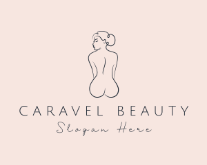 Nude Woman Beauty logo design