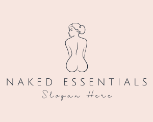 Nude Woman Beauty logo design