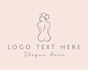 Flawless - Nude Woman Beauty logo design